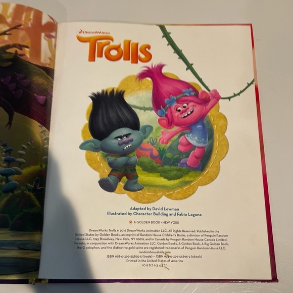 A big golden book dreamworks trolls in good condition - Picture 3 of 6